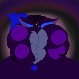 big_breasts breasts female fluffy huge_breasts multi_breast multi_ear multi_eye solo tentacles thick_thighs project_alex 1:1 absurd_res animated hi_res high_framerate