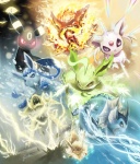 ambiguous_gender attack classical_elements electricity eyes_closed feral fire glowing glowing_eyes group leaf lightning outside snow water libracross nintendo pokemon canid canine eevee eeveelution espeon flareon generation_1_pokemon generation_2_pokemon generation_4_pokemon glaceon jolteon leafeon mammal pokemon_(species) umbreon vaporeon digital_media_(artwork) hi_res