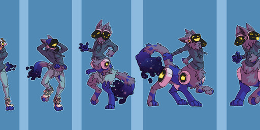 2_heads 5_fingers biped bottomwear brown_hair clothed clothing eyewear fingers glasses hair hoodie human_to_taur machine male multi_head pants protogen_visor quadruped solo tail topwear transformation hukeng cc-by-nc-sa creative_commons human mammal protogen protogen_taur taur hi_res