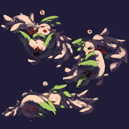 after_sex anus basic_sequence bestiality blush bodily_fluids disembodied_penis dripping duo erection exclamation_point female female_focus female_penetrated feral fur genital_fluids genitals green_body green_eyes green_fur heart_symbol human_on_feral interspecies leg_markings linear_sequence male male/female male_penetrating male_penetrating_female markings multiple_positions open_mouth penetration penile penile_penetration penis penis_in_vagina pink_vulva pokephilia sex socks_(marking) solo_focus tears three_frame_image three_frame_sequence translucent translucent_penetration translucent_penis vaginal vaginal_fluids vaginal_penetration vulva white_body white_fur halsione nintendo pokemon generation_4_pokemon human legendary_pokemon mammal pokemon_(species) shaymin sky_forme_shaymin 1:1 hi_res sequence