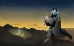 anthro desert machine male outside solo sunset tail ufo smudge_proof fallout microsoft mythology ed-e_(fallout) flamey_kumori_(character) dragon eyebot eyebot_(fallout) mythological_creature mythological_scalie robot scalie 16:10 crossover digital_media_(artwork) hi_res wallpaper widescreen