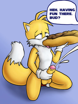 bodily_fluids bread clothing cum dialogue eating_feces ejaculation enjoying_feces feces feces_as_food feces_in_mouth food footwear fur genital_fluids genitals gloves handwear holding_object holding_penis humanoid_genitalia humanoid_penis male masturbation orange_body orange_fur penile penile_masturbation penis scatplay shoes simple_background solo speech_bubble text tongue tuft white_body white_fur lordcuckness sega sonic_the_hedgehog_(series) miles_prower sonic_the_hedgehog canid canine fox humanoid mammal english_text hi_res