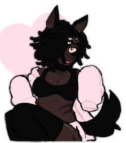 bra braided_hair breasts cleavage clothed clothing female female_humanoid hair hair_over_eye heart_symbol legwear looking_at_viewer simple_background smile sweater thigh_highs tongue tongue_out topwear underwear pupn1k animal_humanoid canid canid_humanoid canine canine_humanoid dog_humanoid humanoid mammal mammal_humanoid 2025