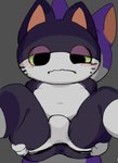 anthro anus black_body black_fur bulge chibi clothing duo fur grey_background imminent_sex jockstrap lidded_eyes male male/male simple_background spread_legs spreading underwear kokkurituki animal_crossing nintendo punchy_(animal_crossing) rover_(animal_crossing) domestic_cat felid feline felis mammal 2020 digital_media_(artwork)