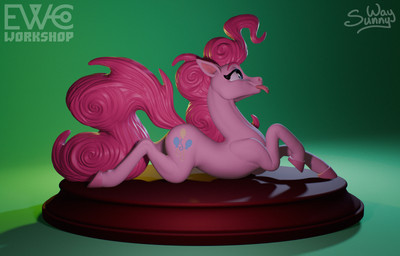elements_of_harmony ewc_workshop feral figurine one_eye_closed sculpture smile smirk solo statue tongue tongue_out wink sunny_way friendship_is_magic hasbro my_little_pony pinkie_pie_(mlp) earth_pony equid equine horse mammal pony 3d_(artwork) 3d_model_showcase digital_media_(artwork) hi_res zbrush_(artwork)