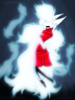 2_horns abstract_background anthro biped black_eyes blush blush_lines carrying_another carrying_partner cloak clothed clothed_female clothing empty_eyes ethereal_hair eyeless faceless female female/female female_anthro female_humanoid grey_background group hair hand_on_head hand_on_hip holding_partner horn hug hugging_another hugging_from_behind kissing levitation logo mouthless red_cloak red_clothing side_view simple_background text white_body white_hair white_horn ravenmccookies hollow_knight:_silksong hollow_knight_(franchise) team_cherry hornet_(hollow_knight) arthropod ghost humanoid insect spirit wraith_(hollow_knight:_silksong) 2026 3:4 artist_logo artist_name digital_drawing_(artwork) digital_media_(artwork) english_description hi_res watermark