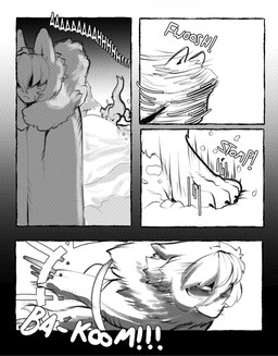 barefoot cloak clothed clothed_male clothing coat digitigrade duo feet feral hair male snow solo_focus topwear winter_clothing thevarking balto_ulfson animal_humanoid canid canid_humanoid canine canine_humanoid dinosaur humanoid mammal mammal_humanoid prehistoric_species reptile scalie wolf_humanoid 2026 black_and_white comic hi_res monochrome