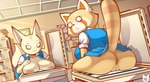 anthro anus areola big_breasts bodily_fluids breasts butt caught_in_the_act duo female genitals innie_pussy inside looking_back nipples office photocopier photocopying_breasts photocopying_butt photocopying_self pussy shocked sweat sweatdrop casperahoyo aggretsuko sanrio fenneko retsuko ailurid canid canine fennec_fox fox mammal red_panda true_fox 2022 hi_res signature