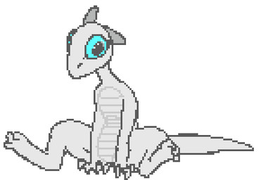 3_toes anthro big_eyes blue_eyes featureless_chest feet female grey_body grey_scales horn licking_own_eye no_thoughts nude scales simple_background sitting solo spread_legs spreading tail tail_motion tailwag toes tongue white_background wide_eyed twokindswierdo bethesda_game_studios microsoft rise_of_the_spider_cult skyrim the_elder_scrolls guillemet_(kazerad) argonian lizard reptile scalie 2025 animated digital_media_(artwork) low_res pixel_(artwork) pixel_animation