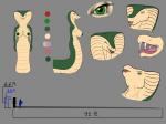 breasts eyes_closed fangs forked_tongue green_body green_eyes green_skin hood_(feature) killhubi model_sheet naga nipples open_mouth reptile sasha_mclean scalie snake solo tongue
Rating: Questionable
Score: 0
User: Killhubi
Date: January 25, 2014