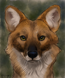 black_nose brown_body brown_fur feral fur green_background green_eyes multicolored_body multicolored_fur quadruped simple_background solo tan_body tan_fur white_body white_fur alexpahomov canid canine dhole mammal 2021 digital_media_(artwork) digital_painting_(artwork) digital_watercolor_(artwork) headshot_portrait hi_res painting_(artwork) portrait watercolor_(artwork)