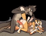 3_toes animal_genitalia animal_penis anthro anthro_on_anthro anus black_nose blue_eyes breasts butt butt_heart canine_genitalia canine_penis dipstick_tail erection feet female fur genitals green_eyes grey_body grey_fur grin group knot leg_markings male male/female markings navel nipples nude open_mouth orange_body orange_fur pawpads penis pink_nipples pink_pawpads pink_tongue pussy sex simple_background smile socks_(marking) tail tail_grab tail_markings tan_body tan_fur toes tongue transparent_background trio white_body white_fur yellow_eyes theblueberrycarrots third-party_edit borko_(barkwoofawoo) kari_(barkwoofawoo) rika_(barkwoofawoo) canid canine canis fox mammal wolf 2025 alpha_channel color_edit colored hi_res signature incest_(lore) sibling_(lore) sister_(lore) sisters_(lore)