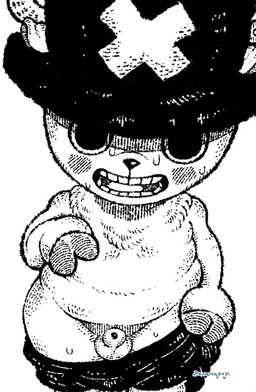 accessory animal_genitalia anthro antlers balls belly big_head black_eyes blush blush_lines bodily_fluids bottomwear bottomwear_pull clothed clothing clothing_pull embarrassed flaccid front_view fully_sheathed fur genitals hat headgear headwear hooves horn looking_at_viewer male manga_style open_mouth overweight overweight_anthro overweight_male panties pants pants_pull partially_clothed penis sheath simple_background slightly_chubby slightly_chubby_anthro slightly_chubby_male small_balls small_ears small_nose solo standing sweat sweatdrop sweaty_body sweaty_legs sweaty_thighs thighs_together tuft underwear white_background white_body wide_hips young young_anthro young_male bananapop one_piece tony_tony_chopper deer mammal new_world_deer reindeer 2026 black_and_white comic hi_res monochrome signature