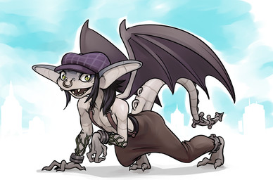 2_toes all_fours bat_wings clothing facial_piercing feet female flat_chested hat headgear headwear humanoid_pointy_ears membrane_(anatomy) membranous_wings nose_piercing nose_ring piercing pointy_ears ring_piercing sculpture solo statue suspenders tail tail_ridge toes wings mario-grant deadlock_(game) valve valve_corporation ivy_(deadlock) animate_inanimate gargoyle living_statue 2025