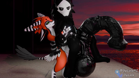 anal anal_penetration animal_genitalia animal_penis anthro balls big_balls big_penis black_body black_fur black_penis duo equine_genitalia equine_penis fur genitals huge_balls huge_penis hyper hyper_balls hyper_genitalia hyper_penis male male/male orange_body orange_fur penetration penis sex tail white_body white_fur gylala hiyu_(modeler) changed_(video_game) gylala_(character) puro_(changed) avali goo_creature 16:9 3d_(artwork) 3d_animation animated blender_(artwork) digital_media_(artwork) hi_res loop no_sound short_playtime webm widescreen