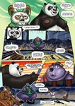 anthro chubby_cheeks crowd dialogue group huge_hips huge_thighs hyper hyper_hips hyper_pear hyper_thighs male nipples obese obese_anthro overweight overweight_anthro overweight_male speech_bubble text thick_thighs thought_bubble wide_hips aruberu dreamworks kung_fu_panda master_po_ping master_shifu ailurid bear domestic_pig giant_panda mammal red_panda suid suina sus_(pig) absurd_res comic english_text hi_res shaded soft_shading