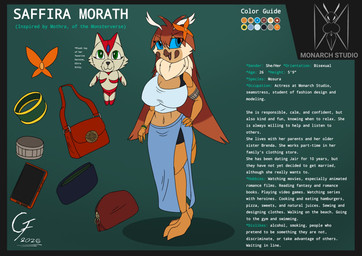 alternate_universe anthro big_breasts biped blue_eyes breasts brown_hair cellphone clothed clothing electronics female female_anthro gradient_background hair navel non-mammal_breasts non-mammal_navel phone plushie simple_background solo standing text text_box overlord_gabriel mothra_(series) toho fan_character mothra saffira_morath_(oc) arthropod kaiju digital_drawing_(artwork) digital_media_(artwork) english_text hi_res model_sheet