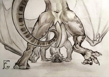 animal_genitalia anus ass_up butt erection feral genital_slit genitals looking_at_viewer male pawpads presenting presenting_anus presenting_hindquarters raised_tail solo tail felangrey mythology hondra dragon mythological_creature mythological_scalie scalie hi_res