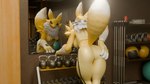 anthro athletic_wear female gym looking_at_viewer solo emapaprich-nsfw bandai_namco digimon digimon_(species) renamon 16:9 3d_(artwork) digital_media_(artwork) hi_res widescreen