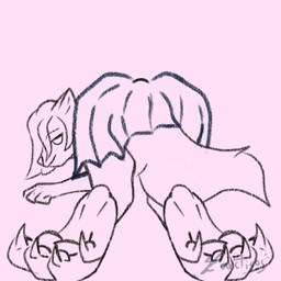 anthro ass_up bottomwear butt claws clothed clothing female hair inner_ear_fluff panties pawpads paws presenting presenting_hindquarters raised_tail skirt solo tail tuft underwear upskirt arcticos canid canine canis mammal wolf 1:1 animated signature