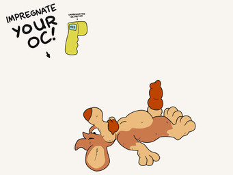 bodily_fluids genitals knot knotted_penis looking_pleasured lying male on_back penis solo sweat tongue tongue_out toony doodledoggy mayternity mayternity_2026 doodle_(doodledoggy) canid canine canis domestic_dog mammal 4:3 hi_res