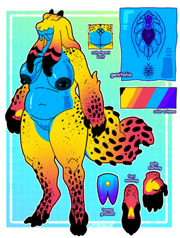4_fingers 5_toes anthro areola barbell_piercing belly big_tail black_nipples blotchy_areola blue_belly blue_breasts blue_vulva breasts cerata_(anatomy) circular_barbell_piercing cmyk eyeless facial_piercing feet female fingers freckled_arms freckled_belly freckled_breasts freckled_face freckled_hips freckled_legs freckled_shoulders freckled_tail freckled_thighs freckles genitals multicolored_body multiple_clitorises multiple_piercings nipple_piercing nipples overweight overweight_anthro overweight_female piercing pseudo_hair serrated_inner_labia solo standing tail tentacle_hair tentacles toes tongue tongue_piercing unusual_anatomy unusual_genitalia vulva yellow_body latexslug hazard_(latexslug) aquatic aquatic_gastropod gastropod mollusk nudibranch sea_slug slug hi_res model_sheet nonbinary_(lore) trans_(lore)