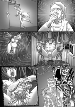 anus areola balls bed belly_burst belly_movement belly_pop birth blood bodily_fluids bound breasts burstpreg cardiac_monitor clitoris clothing clothing_pull coat curtains dark_areola dark_nipples door drooling electronics erection exoskeleton fatal_birth fatal_wound feet female fetal_movement furniture genital_fluids genitals gore group gynecological_chair hand_on_mouth hand_on_shoulder hanging_belly hanging_breasts hive hospital hospital_bed imminent_death imminent_rape imminent_sex interspecies interspecies_pregnancy lab_coat lactating leaking_precum linea_nigra male maternity_ward medical_instrument milk monitor navel outie_navel pain penis precum pregnant resin restrained restrained_arms restrained_legs running saliva scared scientific_instrument spread_legs spreading tears tears_of_pain topwear torn_clothing ultrasound umbilical_cord vulva kilogram alien_(franchise) alien bellyburster_(alien_vs._predator) chestburster human humanoid hybrid mammal xenomorph xenomorph_praetorian absurd_res black_and_white comic hi_res monochrome