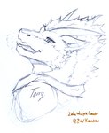 anthro bust_portrait clothing dragon hi_res hoodie male mythological_creature mythological_scalie mythology portrait rain_dragon scalie teryx teryx_commodore thaitails thaitails2024 topwear