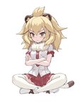 adolescent blonde_hair blush breasts crossed_arms female hair looking_at_viewer simple_background solo white_background young fkey kemono_friends lion_(kemono_friends) animal_humanoid felid felid_humanoid humanoid lion_humanoid mammal mammal_humanoid pantherine pantherine_humanoid 2017