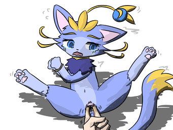 anus bdsm bodily_fluids bondage bound crying duo female feral fingering gaping gaping_vagina genitals male male/female simple_background solo spread_vulva spreading tears vaginal vaginal_fingering vulva white_background yuumisocute league_of_legends riot_games tencent yuumi_(lol) domestic_cat felid feline felis mammal 4:3 hi_res