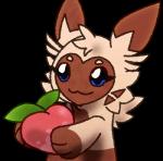 ambiguous_gender blue_eyes daww eating feral food fruit fur pawpads pecha_berry plant pokemon_berry semi-anthro simple_background solo transparent_background mizu_wolf nintendo pokemon fan_character heartberry furret generation_2_pokemon mammal mustelid pokemon_(species) alpha_channel animated digital_media_(artwork) low_res short_playtime