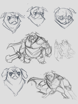 3_toes 5_fingers anthro armor barefoot black_eyebrows black_eyes breastplate cape claws closed_frown closed_smile clothed clothed_anthro clothed_male clothing eyebrows feet fingers floppy_ears frown fully_clothed fully_clothed_anthro fully_clothed_male furrowed_eyebrows gauntlets gloves greaves grey_background grey_cape grey_clothing grey_eyes grey_nose handwear holding_melee_weapon holding_object holding_sword holding_weapon male male_anthro melee_weapon mouth_closed paladin pauldron right-handed sad simple_background smile solo standing sword toes weapon spaniel_reyes sir_pugsley canid canine canis domestic_dog mammal molosser pug small_molosser toy_dog 2021 3:4 digital_drawing_(artwork) digital_media_(artwork) english_description greyscale hi_res monochrome sketch_page
