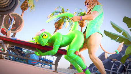 accessory anal anal_penetration anthro anthro_on_anthro anthro_penetrated anthro_penetrating anthro_penetrating_anthro backwards_baseball_cap backwards_hat balls baseball_cap bench big_penis black_claws blue_clothing blue_shirt blue_topwear bodily_fluids bottomless bouncing_penis bracelet butt circumcised claws clothed clothing cum cum_in_ass cum_inside doggystyle erection from_behind_position furgonomics genital_fluids genitals glans green_balls green_body green_hair green_penis green_scales hair hat headgear headwear interspecies jewelry male male/male male_penetrated male_penetrating male_penetrating_male multiple_angles open_clothing open_shirt open_topwear orange_hair orgasm penetration penis pink_glans pupils purple_bracelet purple_clothing purple_hat purple_headwear purple_legband scales sex shirt sound_effects tail tail_accessory tail_tuft tailband tan_hair tan_penis thick_thighs thrusting toe_claws topwear tuft white_eyes yellow_sclera twitchyanimation dollymolly323_(modeler) epic_games fortnite kingston_(fortnite) ziggy_(fortnite) chameleon felid lion lizard mammal pantherine reptile scalie 16:9 2025 3d_(artwork) 3d_animation 4k absurd_res animated digital_media_(artwork) hi_res huge_filesize long_playtime sound voice_acted webm widescreen