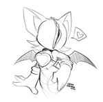 anthro breasts clothing face_pussy female genitals heart_symbol nightmare_fuel pussy solo unusual_anatomy unusual_genitalia_placement unusual_pussy_placement what what_has_science_done where_is_your_god_now why wings conditional_dnp ebonychimera sega sonic_the_hedgehog_(series) rouge_the_bat bat mammal hi_res monochrome