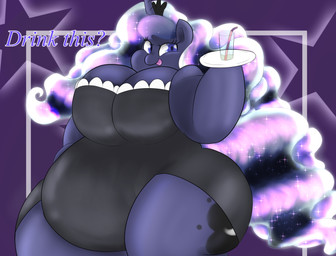 abstract_background anthro big_breasts blue_eyes blue_fur blue_hair braffy breasts cleavage clothed clothing cutie_mark digital_media_(artwork) drink equine female friendship_is_magic fur hair hi_res horn huge_breasts juice long_hair looking_at_viewer mammal my_little_pony obese overweight princess_luna_(mlp) smile solo text tongue unicorn
Rating: Questionable
Score: 0
User: OptimalPrime
Date: January 28, 2015 abstract_background anthro big_breasts blue_eyes blue_fur blue_hair braffy breasts cleavage clothed clothing cutie_mark digital_media_(artwork) drink equine female friendship_is_magic fur hair hi_res horn huge_breasts juice long_hair looking_at_viewer mammal my_little_pony obese overweight princess_luna_(mlp) smile solo text tongue unicorn
Rating: Questionable
Score: 0
User: OptimalPrime
Date: January 28, 2015