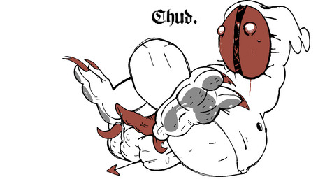 2_toes ambiguous_gender anthro ass_up blush bodily_fluids body_blush bored butt claws droplet falling feet foot_blush foot_fetish genital_fluids lying male male/male mask on_back onomatopoeia precum presenting presenting_hindquarters red_claws red_face side_view simple_background solo sound_effects sweat sweaty_feet text toes white_body wide_eyed h3adshotz austen_(h3adshotz) ambiguous_species humanoid monster 16:9 colored digital_media_(artwork) english_text hi_res widescreen