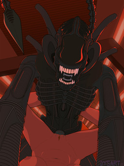 ambiguous_fluids anthro athletic athletic_female breasts ceiling clitoral_hood corridor duo dutch_angle emergency_light fangs female female_pov first_person_view fluorescent_light from_front_position genitals glistening glistening_body glistening_skin inner_mouth inside legs_behind_back legs_up looking_at_viewer looking_down looking_down_at_viewer lying male male/female missionary_position nipples on_back open_mouth penetration pubes receiving_pov science_fiction sex spread_legs spreading tail teeth vaginal vaginal_penetration vulva wall_(structure) dysart alien_(franchise) gigeresque_(genre) alien biomechanical humanoid xenomorph 2025 3:4 absurd_res cel_shading digital_media_(artwork) hi_res red_theme shaded