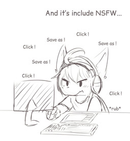 anthro blush blush_lines clothed clothing computer_keyboard computer_mouse drawing_tablet electronics fur male masturbation monitor mouth_closed obscured_masturbation shirt simple_background simple_eyes sitting solo sound_effects t-shirt text topwear kuttoyaki mythology kutto dragon furred_dragon furred_scalie mythological_creature mythological_scalie scalie english_text hi_res monochrome sketch
