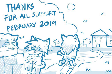 anthro building clothing eyes_closed female feral house male open_mouth outside plant simple_background sun text tree white_background sollyz avian bird canid canine canis domestic_cat domestic_dog felid feline felis mammal 2019 digital_drawing_(artwork) digital_media_(artwork) english_text monochrome sketch