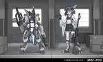 3_fingers 3_toes 5_fingers ammunition anthro armor barrett_m82 beak blue_body blue_eyes blue_fur blue_hair bottomwear bra breasts clothing crate detailed_background duo exoskeleton eyewear eyewear_on_head feathers feet female fingers fur goggles goggles_on_head gun hair horn leg_armor magazine_(gun) male mini ranged_weapon red_eyes rifle skirt sniper_rifle text toes underwear visor_helmet weapon white_body white_fur mbf-p02 mythology perico avian bird dragon mythological_creature mythological_scalie scalie 2021 english_text hi_res