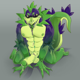 abs anthro balls bodily_fluids candy colored_saliva dessert drooling erection eyewear food genital_fluids genitals glans glasses green_body green_nipples green_tongue grin gummy_(food) humanoid_genitalia humanoid_penis kneeling looking_at_viewer male muscular nipples open_mouth pecs penis precum purple_body purple_saliva saliva smile solo sunglasses sunglasses_on_face tongue translucent unusual_bodily_fluids unusual_saliva vein veiny_penis wearing_glasses wearing_sunglasses 1amwolfram nintendo pokemon toontown_corporate_clash zoobleburger_(1amwolfram) alligator alligatorid crocodilian feraligatr food_creature generation_2_pokemon gummy_creature hybrid living_candy pokemon_(species) reptile scalie 1:1 absurd_res hi_res