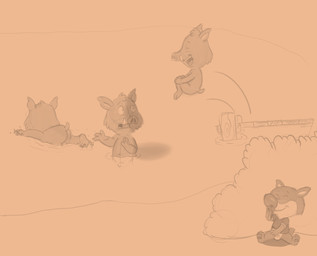 anthro backsack balls bottomless butt cannonball_dive casual_nudity clothed clothing diving docks feet genitals group male masturbation nude pawpads penis plant pond shrub skinny_dipping sniffing sniffing_clothes swimming underpaw voyeur water young young_anthro young_male comjuke mini-loup mini_wolf attila_grunt_(mini-loup) caesar_grunt_(mini-loup) mini-loup_(character) mini_wolf_(character) napoleon_grunt_(mini-loup) canid canine canis mammal suid suine sus_(pig) wild_boar wolf hi_res monochrome sketch brother_(lore) brothers_(lore) sibling_(lore) triplets_(lore)