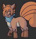 blush blush_lines female feral open_mouth pawpads scarf smile solo aetherouranos nintendo pokemon pokemon_mystery_dungeon spike_chunsoft pyre_(vulpix) canid canine generation_1_pokemon mammal pokemon_(species) vulpix trans_(lore) trans_woman_(lore)