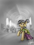 clothed clothed_feral clothing dress female feral grey_hair group hair hair_bun inside logo pink_eyes quadruped solo_focus tan_body wings cyrilunicorn friendship_is_magic hasbro my_little_pony mythology daring_do_(mlp) equid equine horse mammal mythological_creature mythological_equine pegasus pony 2018 3:4 artist_logo digital_drawing_(artwork) digital_media_(artwork) hi_res signature