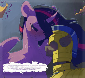 armor blush bodily_fluids chest_tuft crown duo female feral headgear horn magic male male/female regalia smile steam sweat sweatdrop tuft twitching wings averyworks friendship_is_magic hasbro my_little_pony mythology royal_guard_(mlp) twilight_sparkle_(mlp) earth_pony equid equine horse mammal mythological_creature mythological_equine pony winged_unicorn