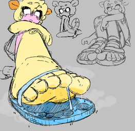 anal anal_penetration anthro bodily_fluids buttplug buttplug_in_ass buttplug_insertion clothing extreme_size_difference feet flip_flops foot_fetish footwear macro male micro_in_clothes object_in_ass penetration plug_(sex_toy) plug_insertion sandals sex_toy sex_toy_in_ass sex_toy_insertion shoes size_difference solo stare sweat sweaty_feet young naughtymoff tobey_(naughtymoff) arthropod insect lepidopteran moth rosy_maple_moth hi_res