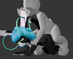 all_fours anal anal_penetration anthro ass_up balls blue_hair bouncing_balls bouncing_breasts bouncing_butt bouncing_thighs breasts butt cat_tail ear_piercing ear_ring faceless_character faceless_male female female_penetrated from_behind_position front_view genitals green_eyes hair male male/female mounting pawpads penetration penis piercing rabbit_ears rear_view ring_piercing sex small_breasts small_butt vulva sometea atlyss vivian_(atlyss) lagomorph leporid mammal poon_(atlyss) rabbit vivian_(disambiguation) animated hi_res no_sound webm