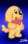 anthro black_eyes black_nose blue_background firma fur kerchief logo male simple_background smile solo tongue tongue_out yellow_body yellow_fur youtuber harry_85 youtube cooper_dankev dankev_(youtuber) lomito_dankev bird_dog canid canine canis domestic_dog golden_retriever hunting_dog mammal retriever absurd_res digital_drawing_(artwork) digital_media_(artwork) hi_res