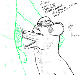 anthro asphyxiation bodily_fluids choking choking_on_penis drooling duo hair knotting male male/male neck_bulge oral oral_knotting oral_penetration penetration pubes rough_sex saliva sex maximuswolf mythology maximus_(maximuswolf) zeke_(maximuswolf) canid canine mammal murid murine mythological_canine mythological_creature rat rodent werecanid werecanine werecreature werewolf hi_res monochrome sketch