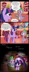 2011 basket book comic container cutie_mark dialogue dragon duo english_text equid equine female feral friendship_is_magic fur green_eyes hair hasbro hi_res horn inside levitation library magic male mammal multicolored_hair musapan my_little_pony mythological_creature mythological_equine mythological_scalie mythology purple_body purple_eyes purple_fur purple_hair scalie size_difference smile spike_(mlp) tail text twilight_sparkle_(mlp) two_tone_hair unicorn